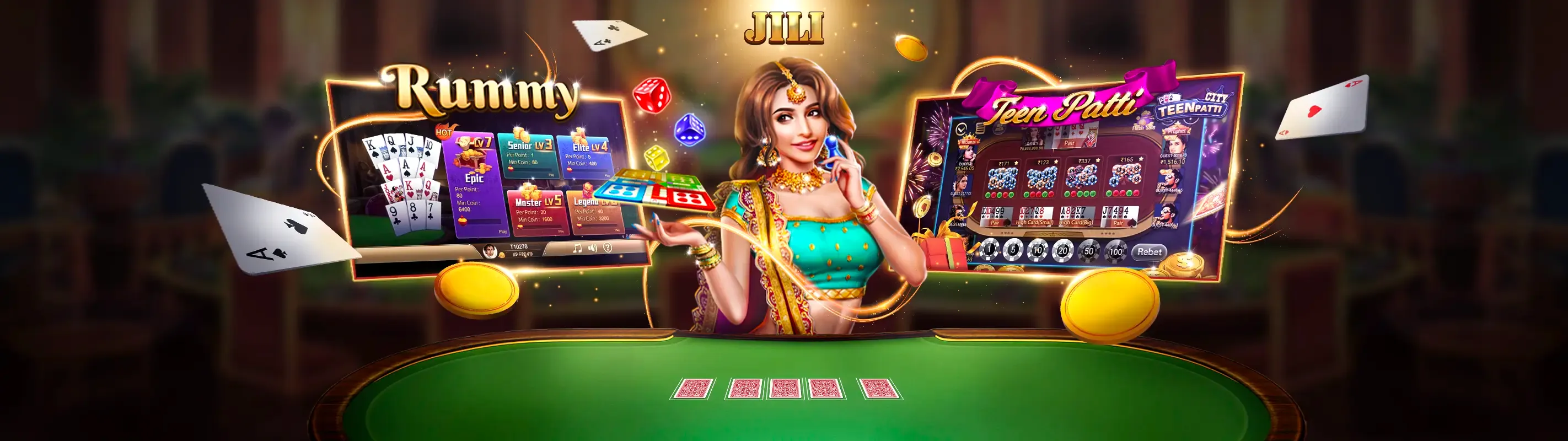 Hình ảnh chính của trò chơi nổ hũ vokbet với biểu tượng jackpot lớn và các máy slot sáng rực rỡ, thể hiện sự phấn khích và cơ hội thắng lớn.